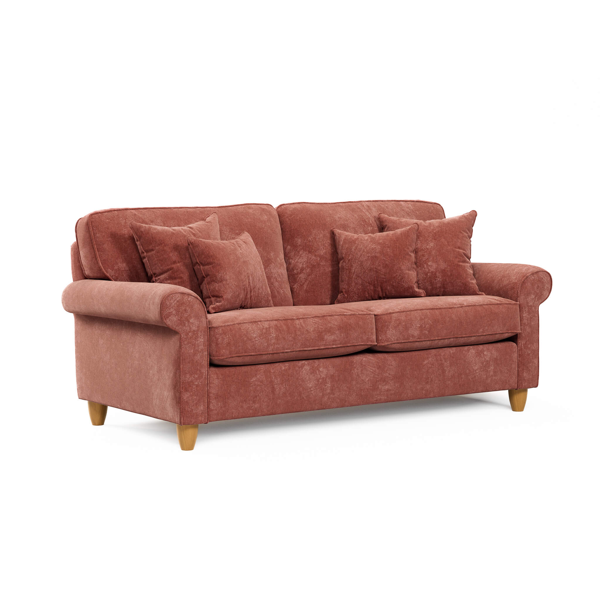 Mary Red 3 Seater Sofa