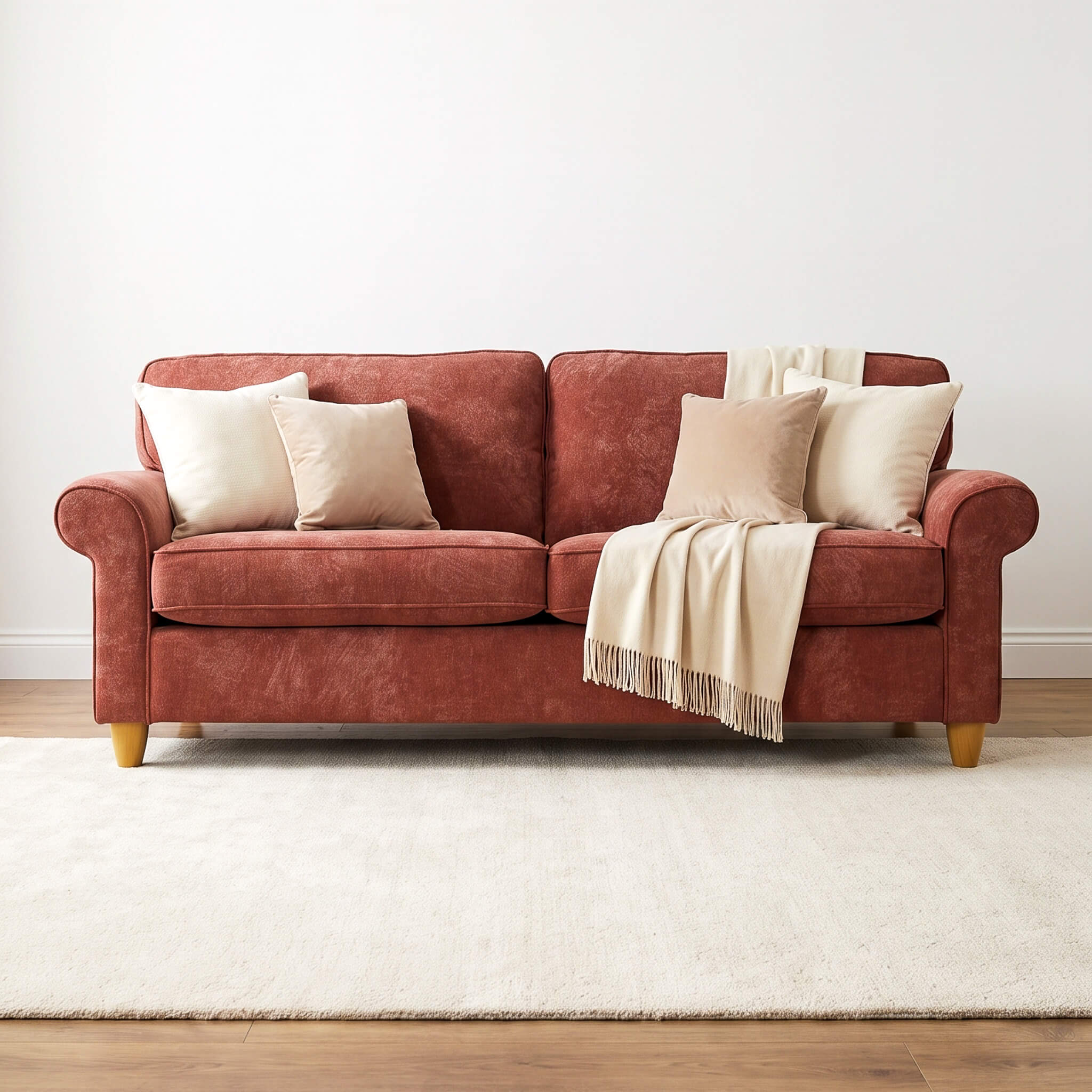 Mary Red 4 Seater Sofa