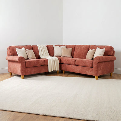 Mary Red Double Corner Sofa