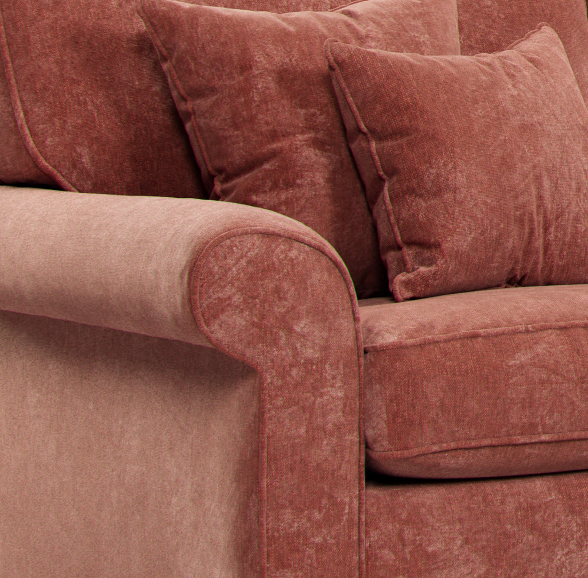 Mary Red Double Corner Sofa