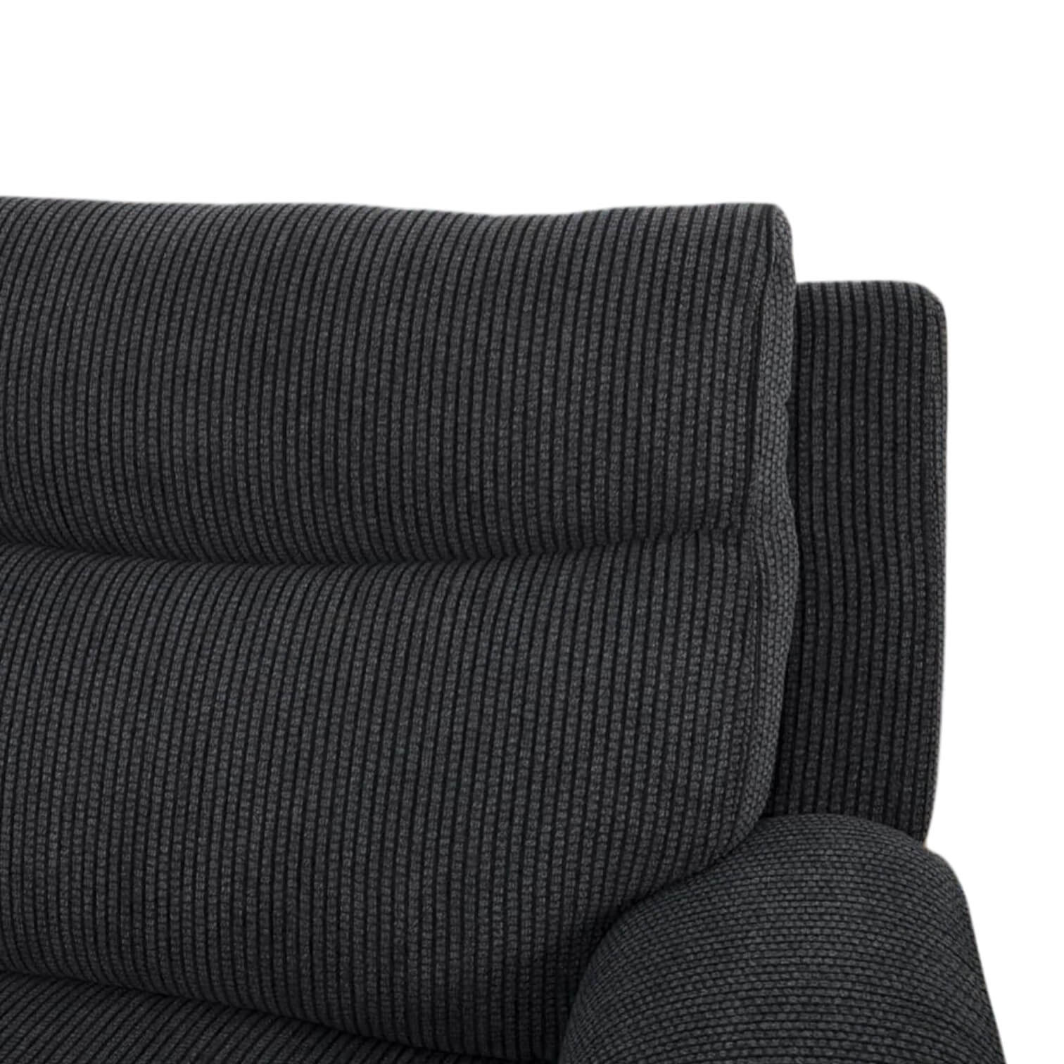 Maverick Black Power Corner Recliner Sofa
