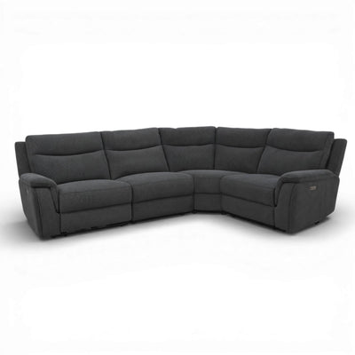 Maverick Black Power Corner Recliner Sofa
