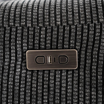 Maverick Black Power Corner Recliner Sofa