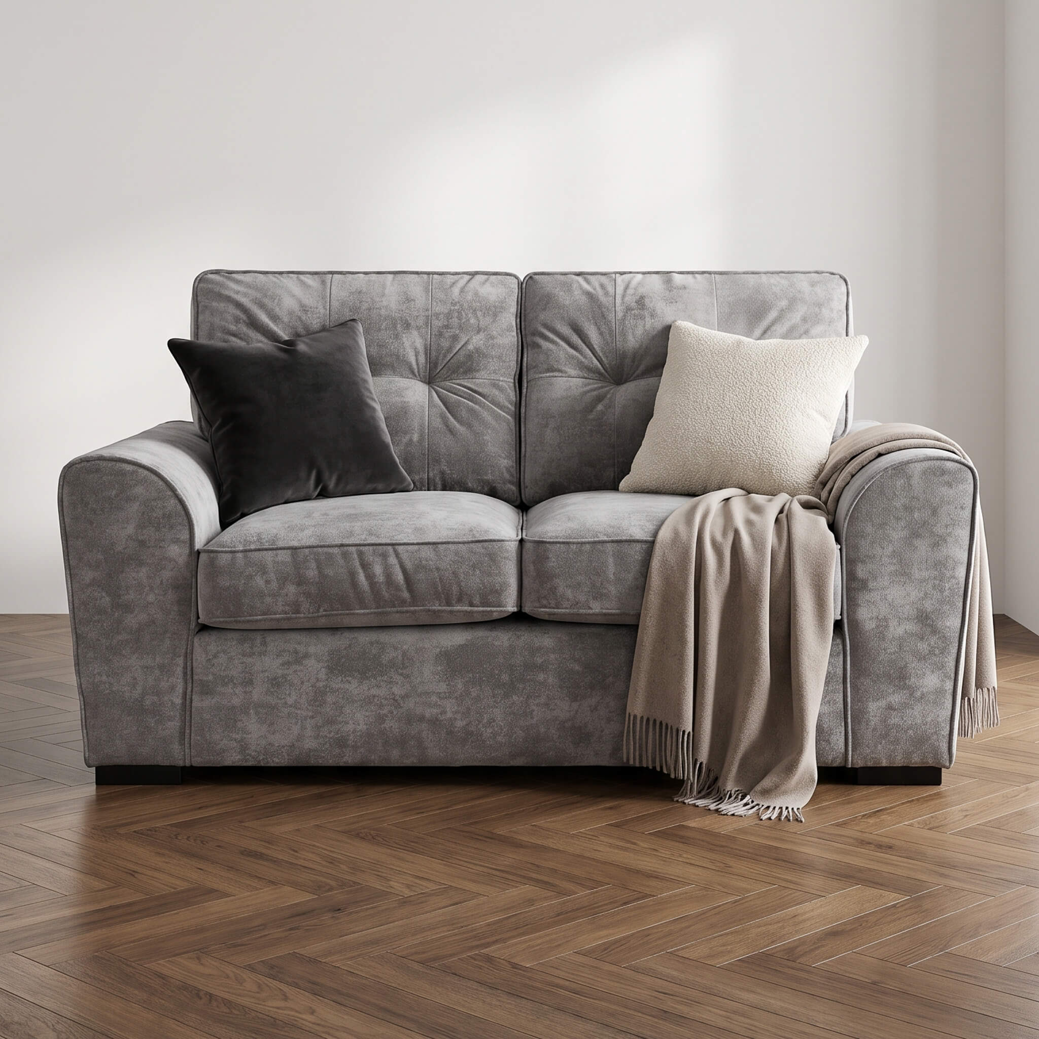 Maxwell Grey 2 Seater Sofa