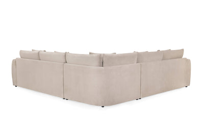 Mira Brown Double Corner Sofa