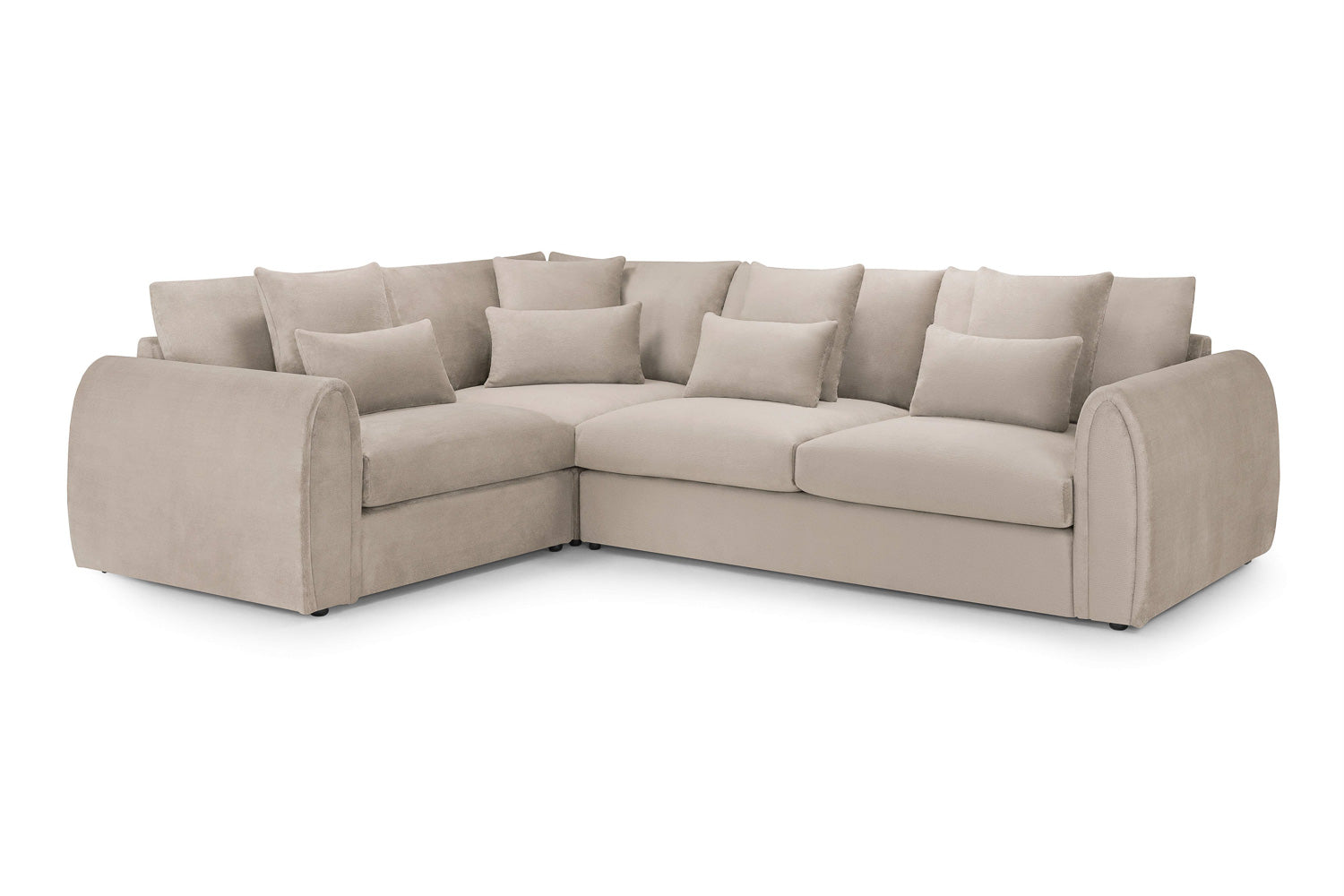 Mira Brown Left Corner Sofa