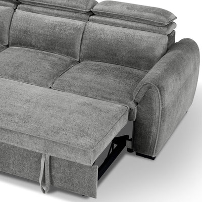 Montrose Grey Universal Corner Sofa Bed