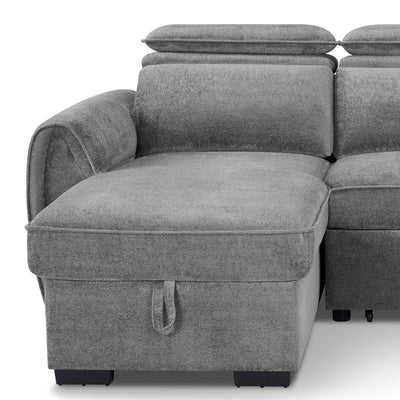 Montrose Grey Universal Corner Sofa Bed