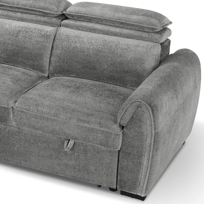 Montrose Grey Universal Corner Sofa Bed