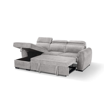 Montrose Grey Universal Corner Sofa Bed