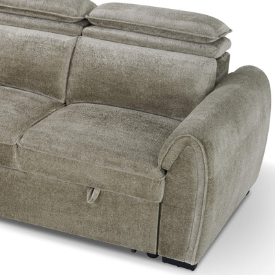 Montrose Taupe Universal Corner Sofa Bed