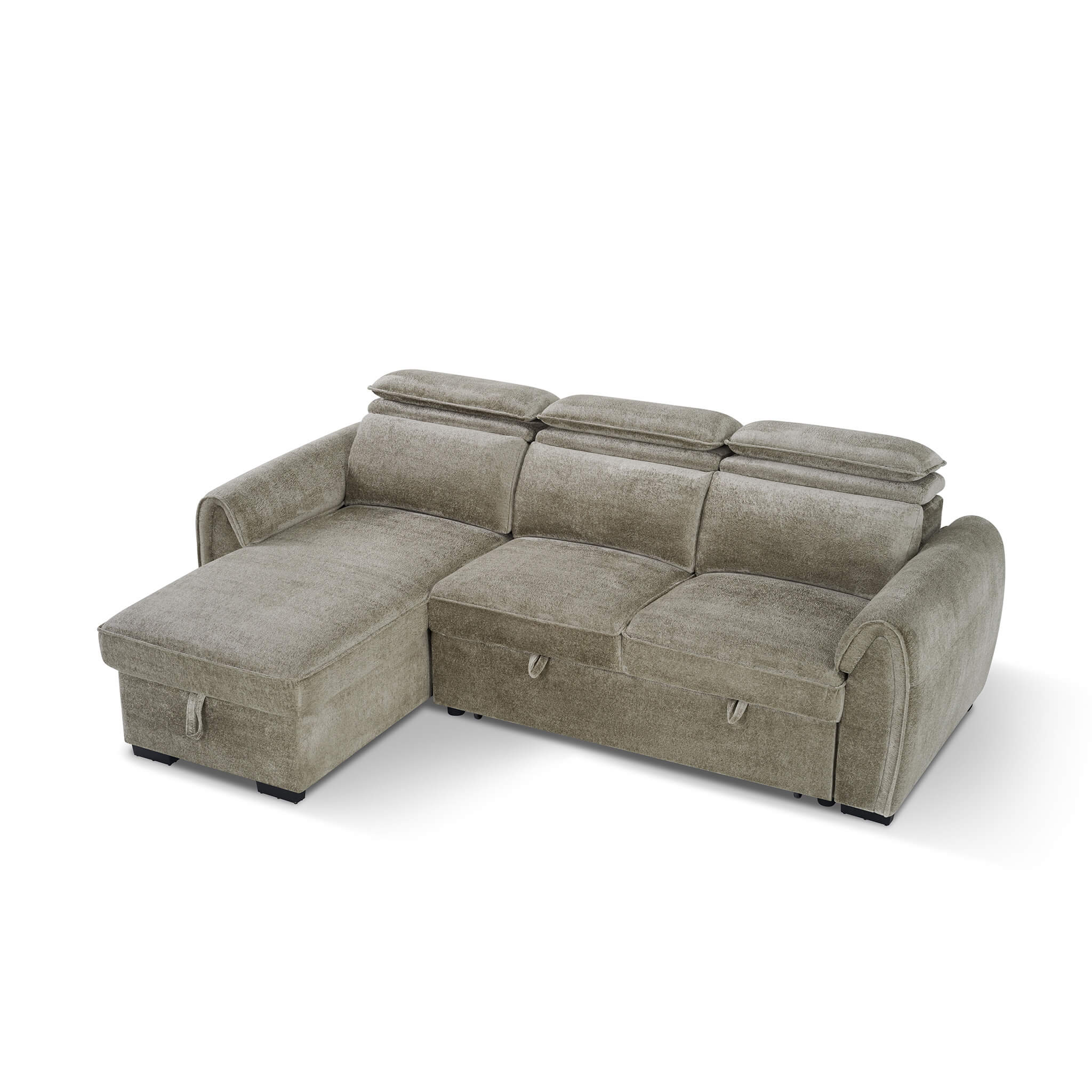 Montrose Taupe Universal Corner Sofa Bed