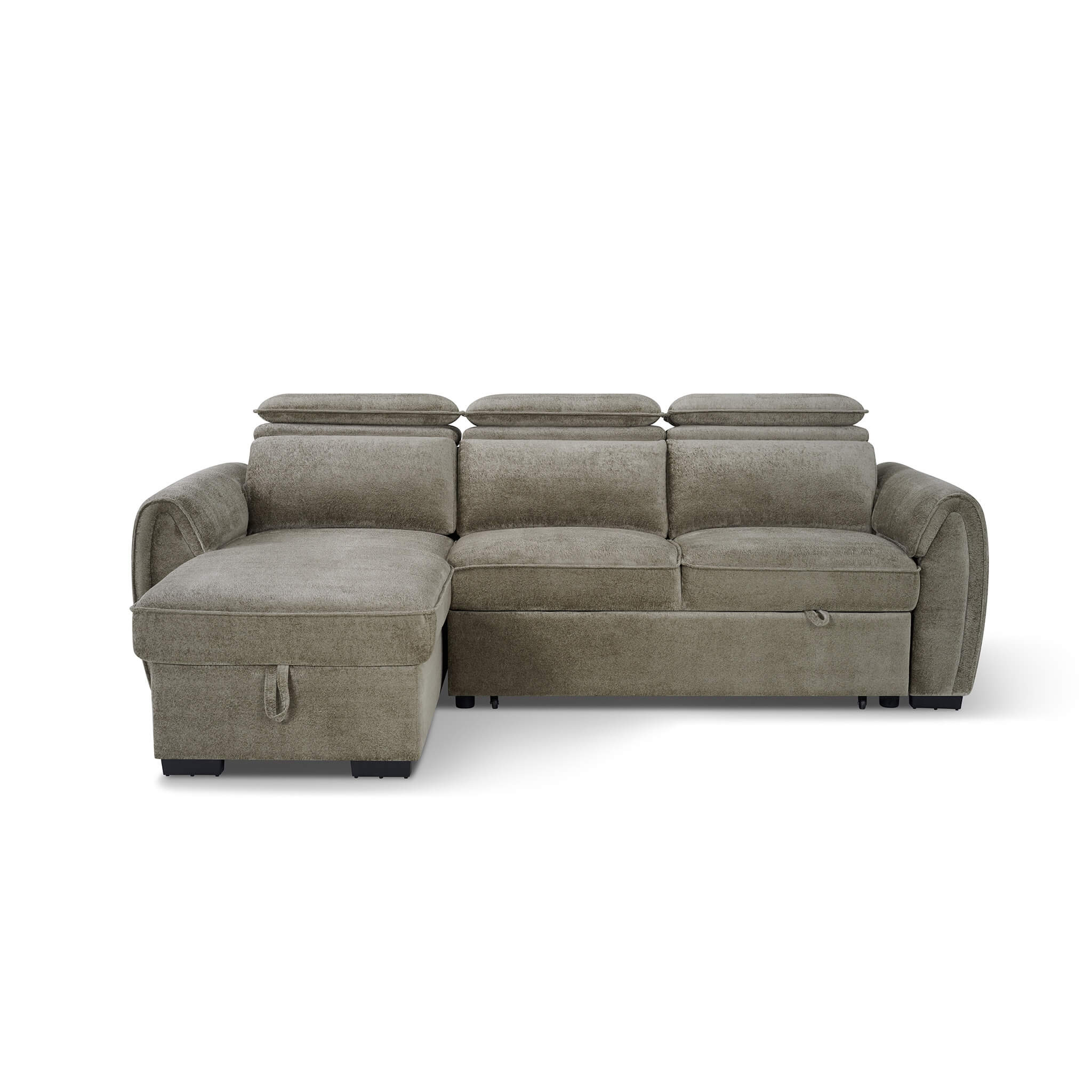 Montrose Taupe Universal Corner Sofa Bed