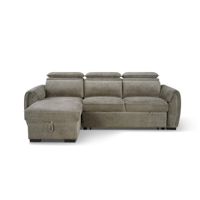 Montrose Taupe Universal Corner Sofa Bed