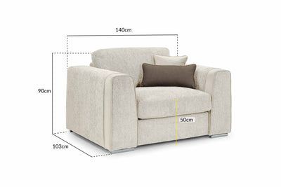 Narela Beige Armchair