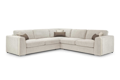 Narela Beige Double Corner Sofa