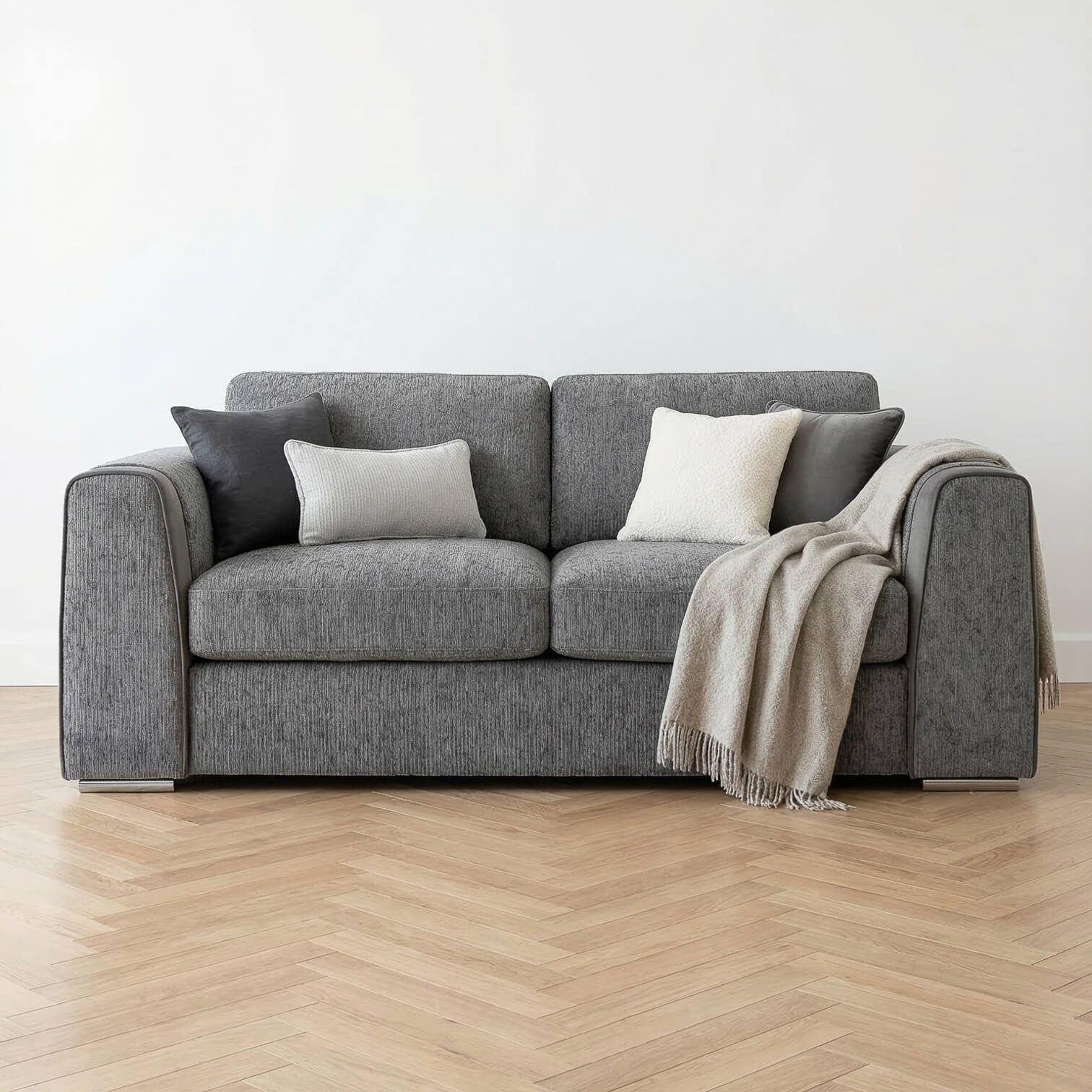 Narela Grey 3 Seater Sofa