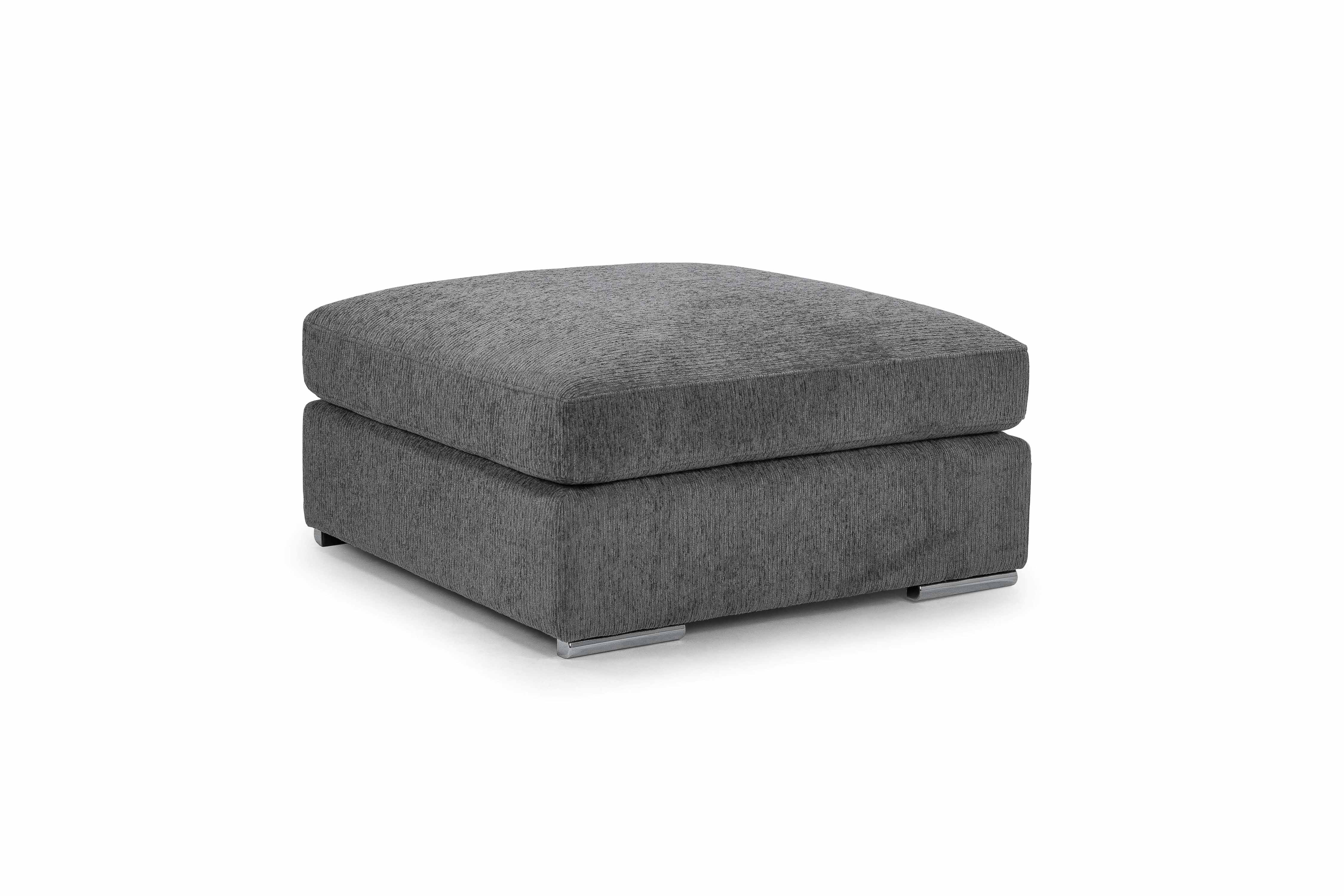 Narela Grey Footstool