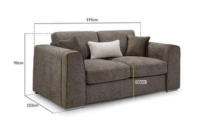 Narela Mocha 2 Seater Sofa