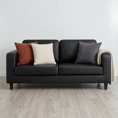 Niro Black 3 Seater Sofa