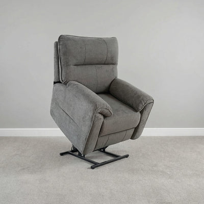 Novar Grey Power Riser Recliner Armchair