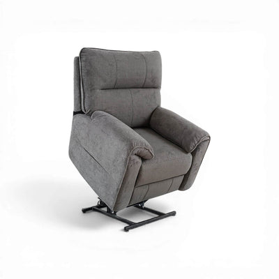 Novar Grey Power Riser Recliner Armchair