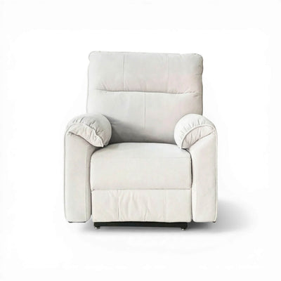 Novar Beige Heat & Massage Power Riser Recliner Armchair
