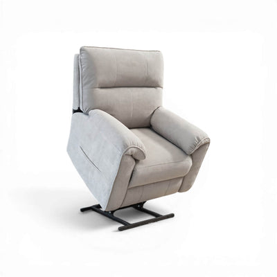 Novar Grey Power Riser Recliner Armchair