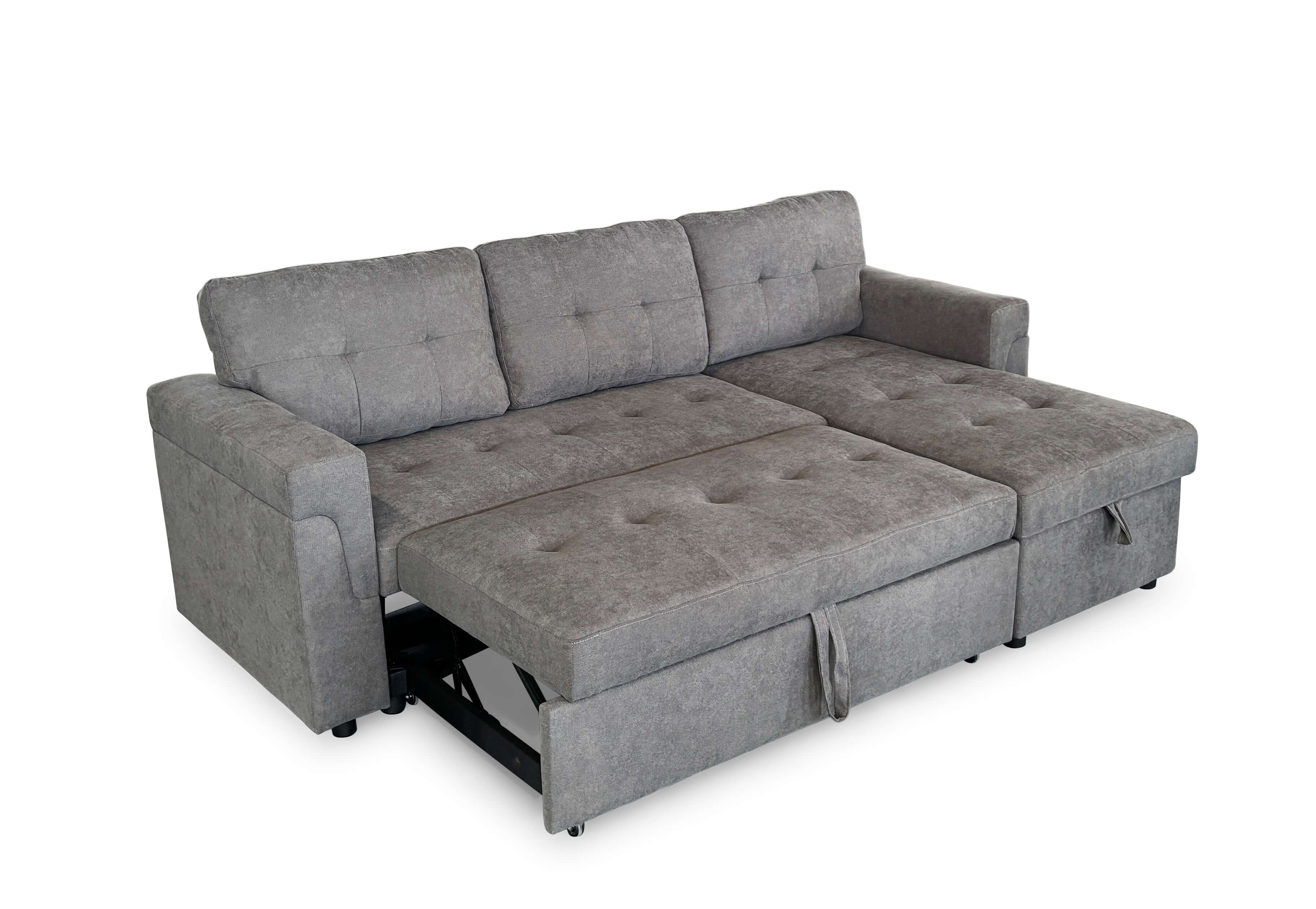 Orina Grey Corner Sofa Bed