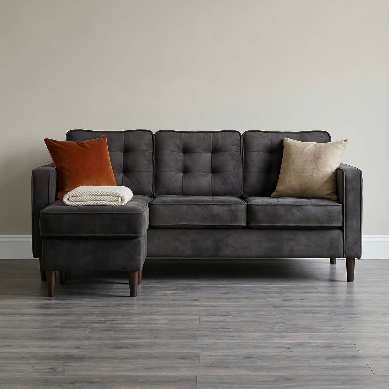 Pico Grey Reversible Corner Sofa