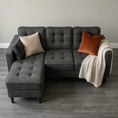Pico Grey Reversible Corner Sofa