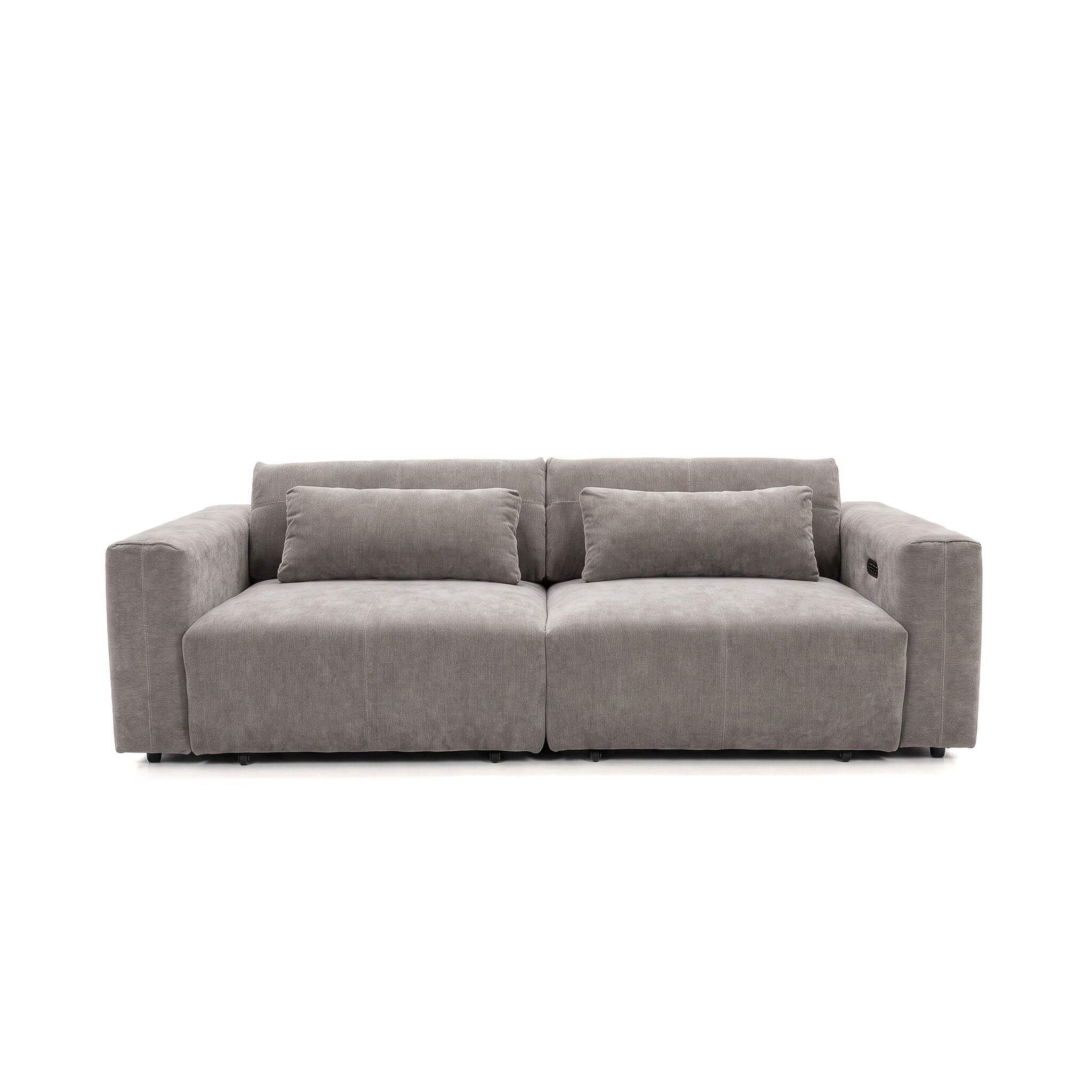 Prescott Beige 3 Seater Power Slider Sofa