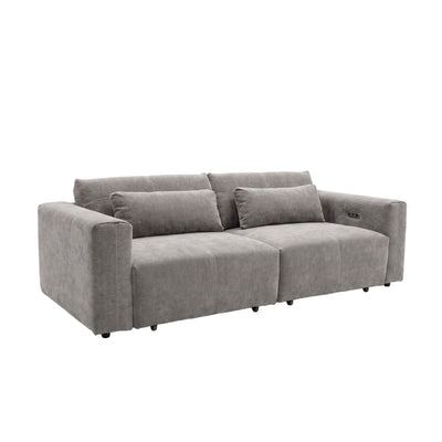 Prescott Beige 3 Seater Power Slider Sofa