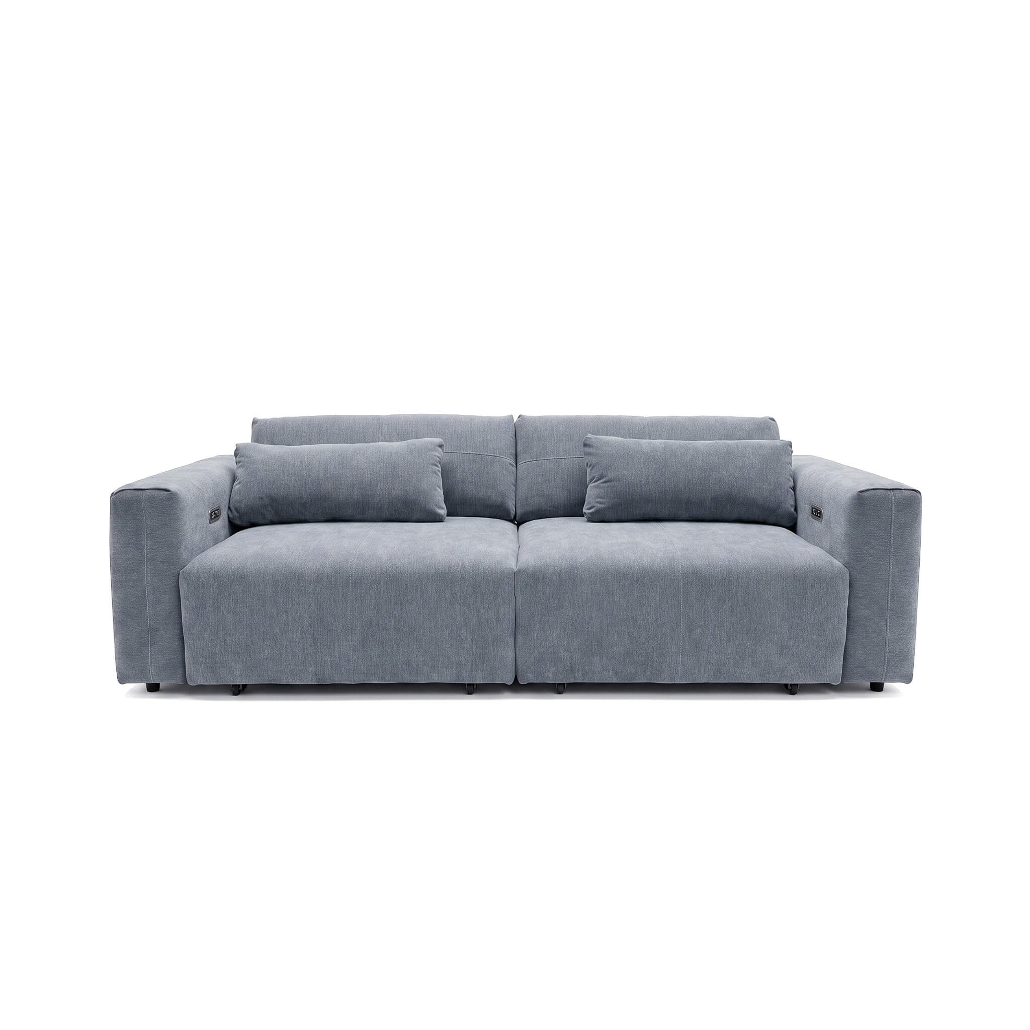 Prescott Grey 3 Seater Power Slider Sofa