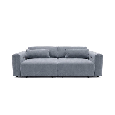 Prescott Grey 3 Seater Power Slider Sofa