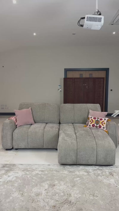 Portland Grey Corner Sofa Bed