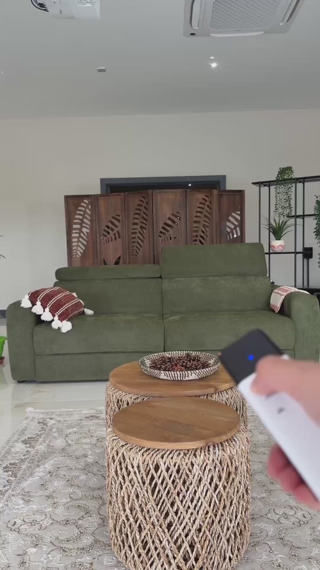 Load video: Flex Beige 3 Seater Power Slider Sofa