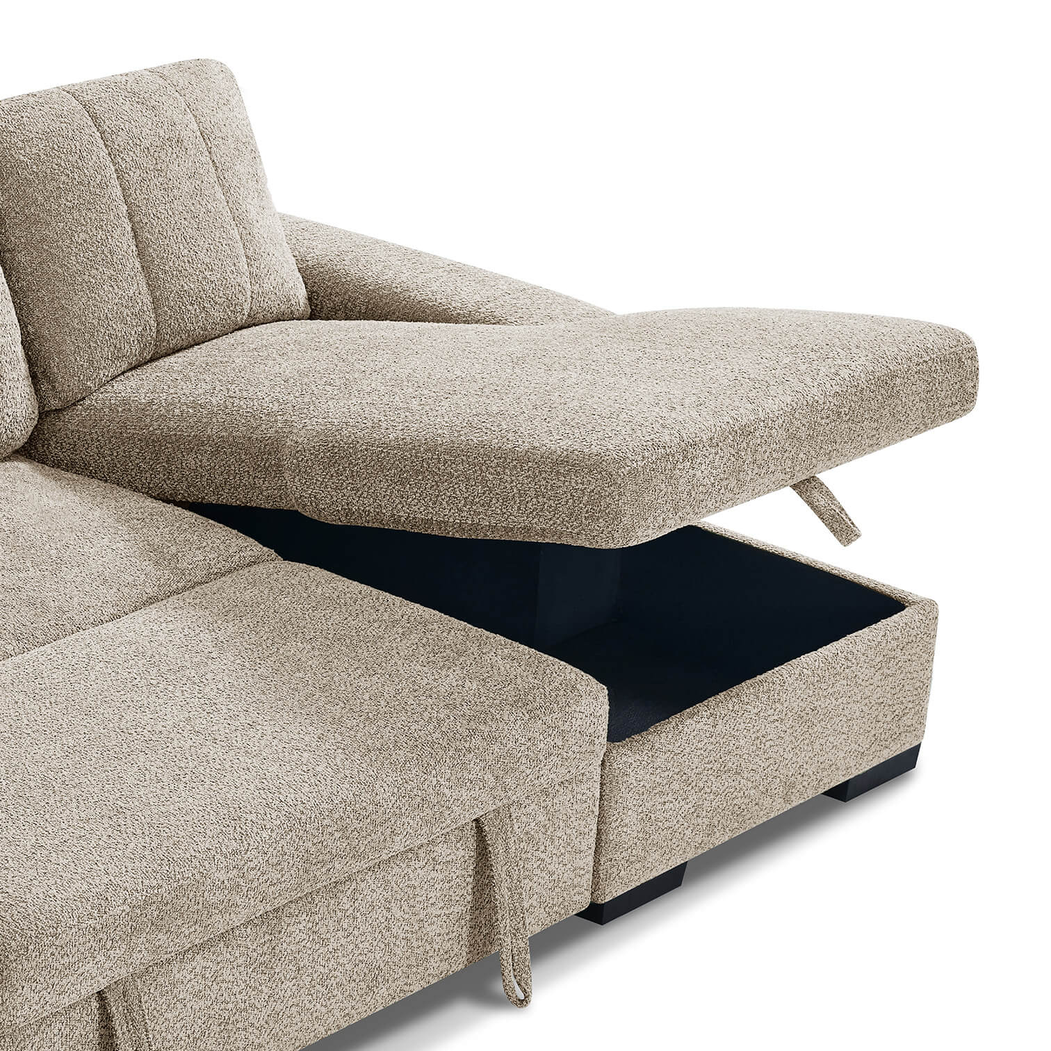 Rene Beige U Shape Corner Sofa