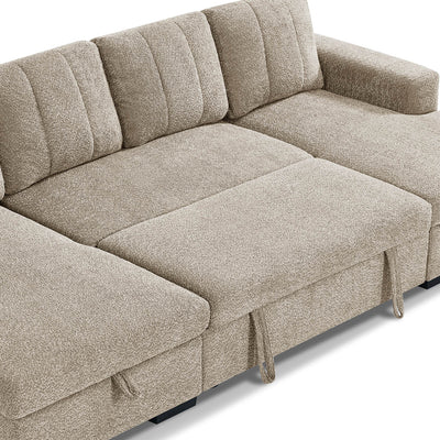 Rene Beige U Shape Corner Sofa