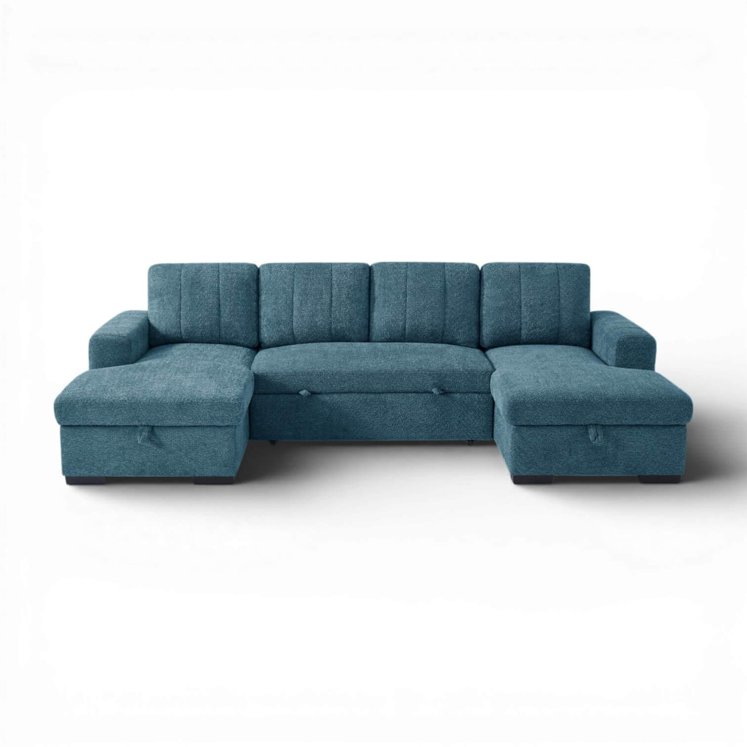 Rene Blue U Shape Corner Sofa