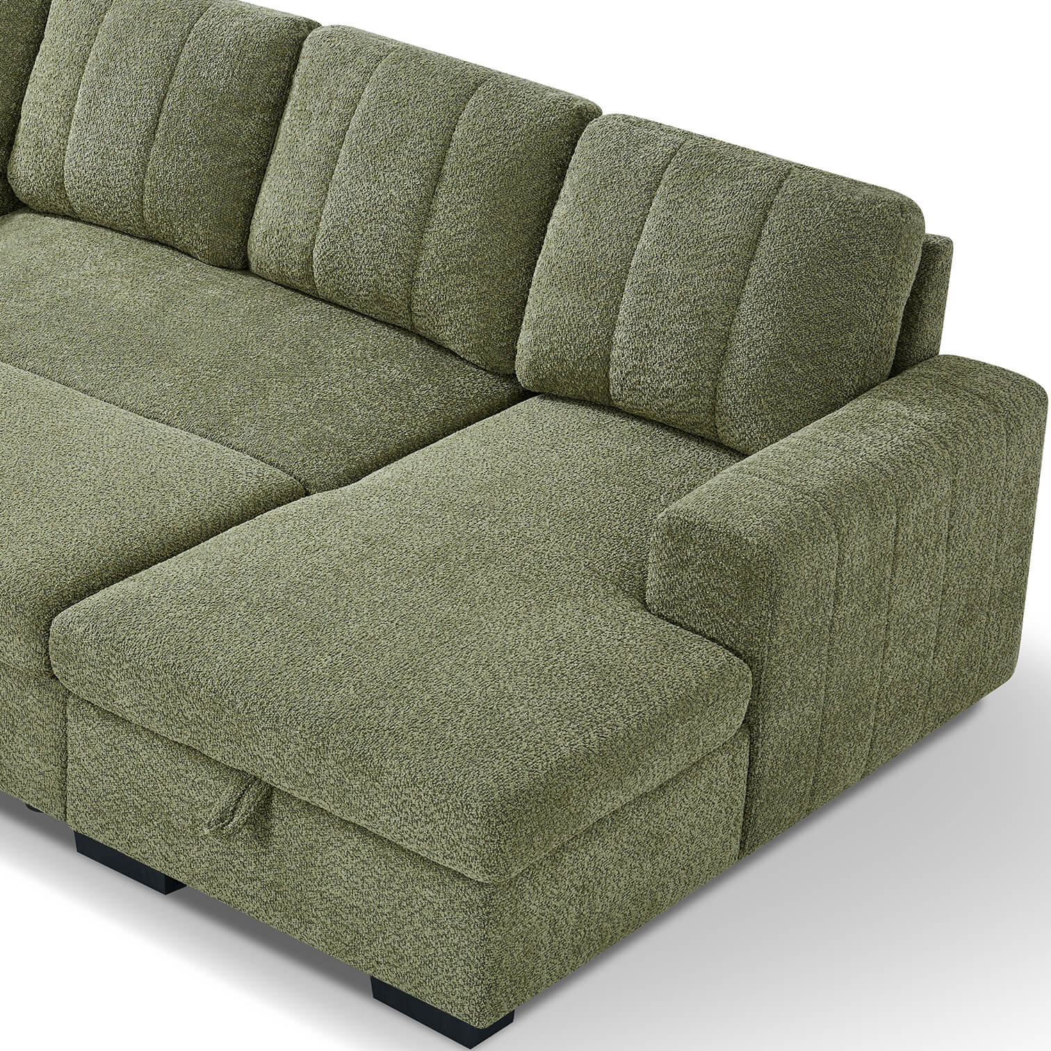 Rene Green U Shape Corner Sofa