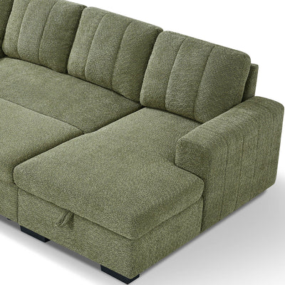Rene Green U Shape Corner Sofa