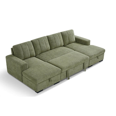 Rene Green U Shape Corner Sofa