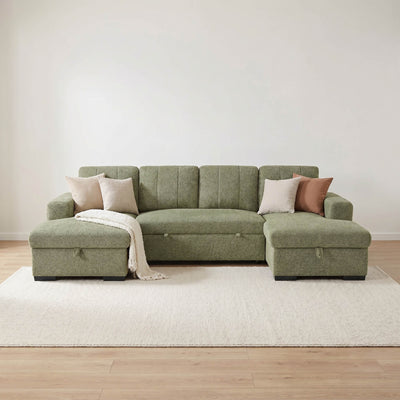 Rene Green U Shape Corner Sofa