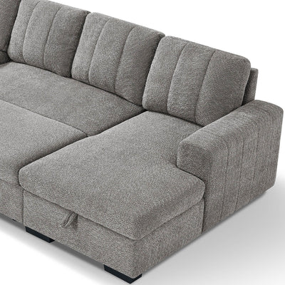 Rene Grey U Shape Corner Sofa