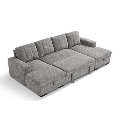 Rene Grey U Shape Corner Sofa