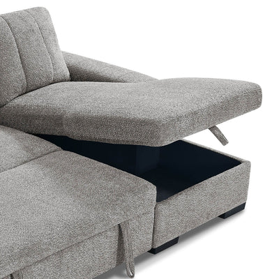 Rene Grey U Shape Corner Sofa