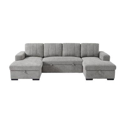 Rene Grey U Shape Corner Sofa