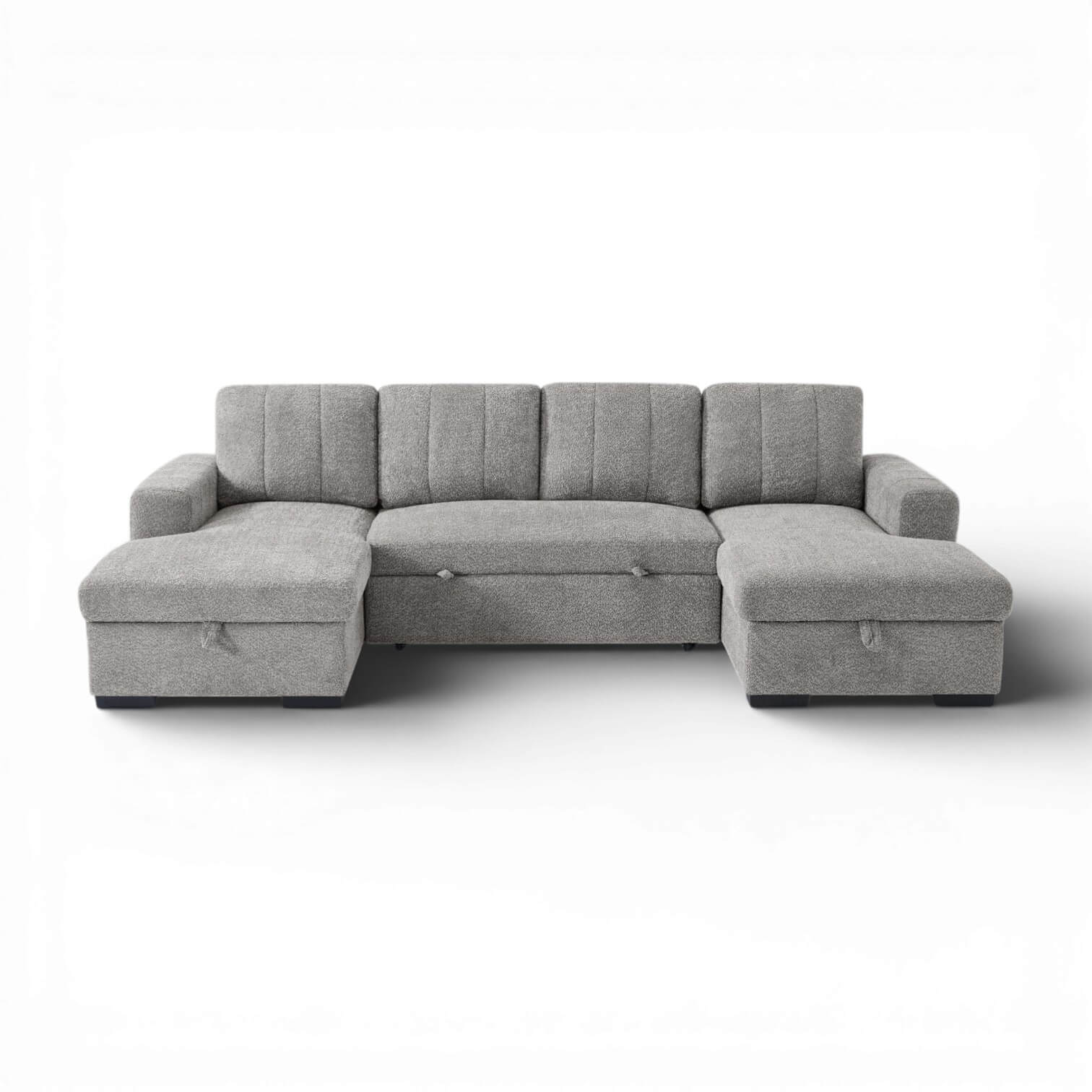 Rene Grey U Shape Corner Sofa