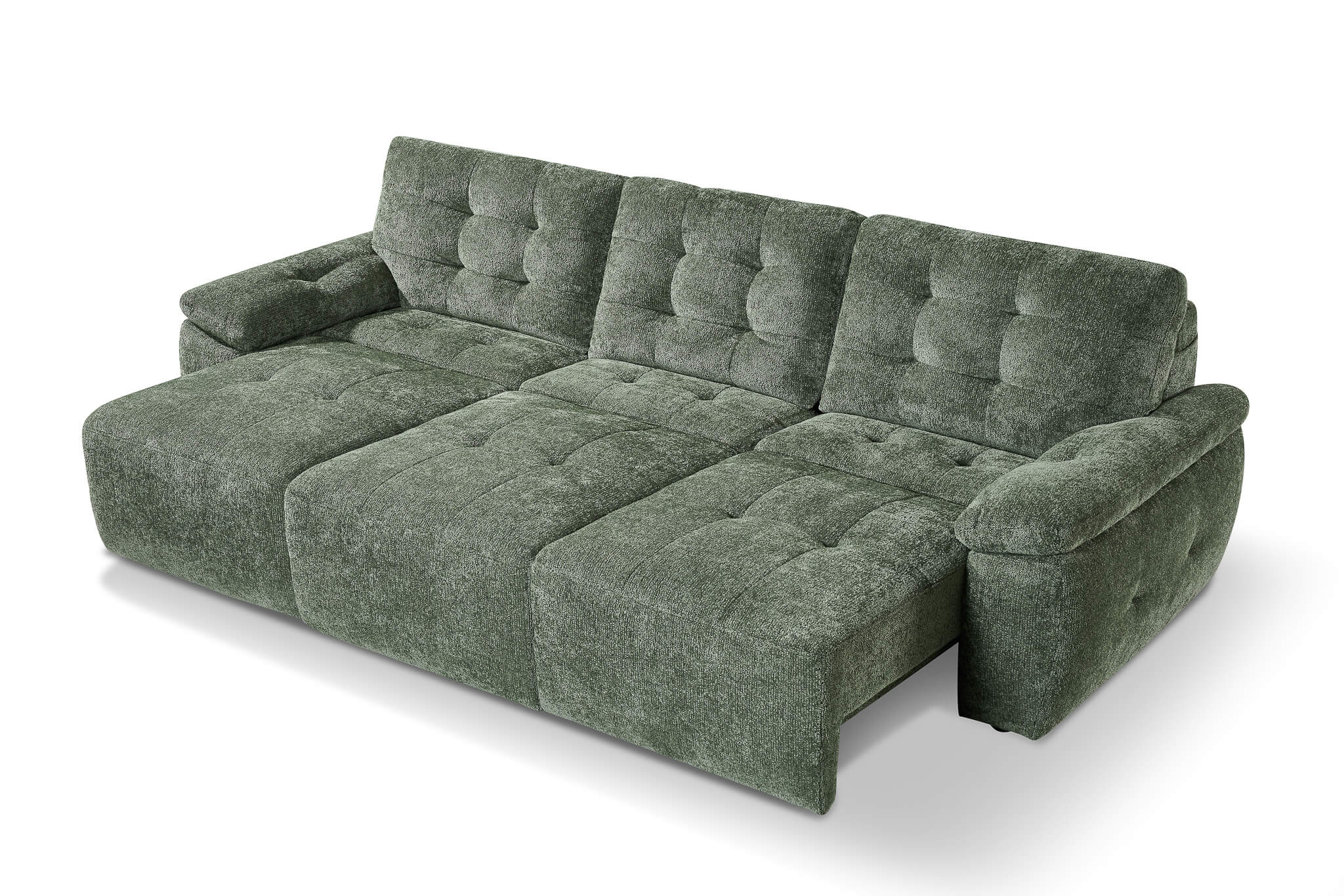 Rio Green 3 Seater Power Slider Sofa Bed